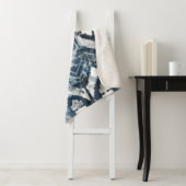 幾何学的なインディゴの抽出- シェルパブランケット (インサイチュ)