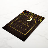 幾何学的なイード・ムバラクのホイル製グリーティングカード 箔シーズンカード (回転した状態)