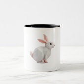 幾何学的なウサギのマグカップ ツートーンマグカップ (中央)