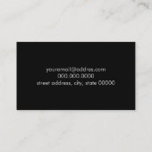 幾何学的なエレガントでモダンでミニマルなのどのばら色の金ゴールド 名刺 (裏面)