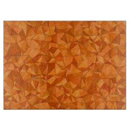 幾何学的なオレンジ色 カッティングボード