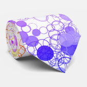 幾何学的なカラフルな円 ネクタイ (ロール)