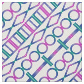 幾何学的なカラフルな反射 愛 ファブリック (見本)