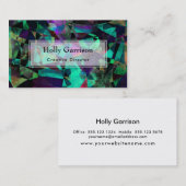 幾何学的なカラフル、グランギー抽象芸術アート 名刺 (正面/裏面)