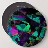 幾何学的なカラフル、グランギー抽象芸術アート 缶バッジ (正面&裏面)