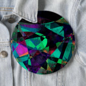 幾何学的なカラフル、グランギー抽象芸術アート 缶バッジ (インサイチュ)