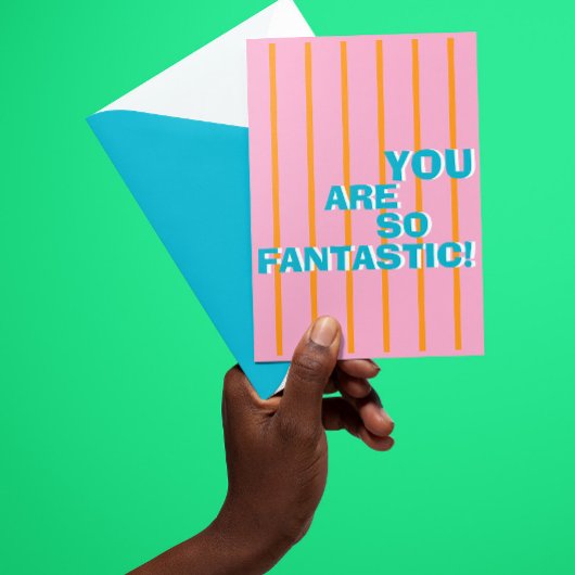 幾何学的なカラフル、感謝メッセージ カード