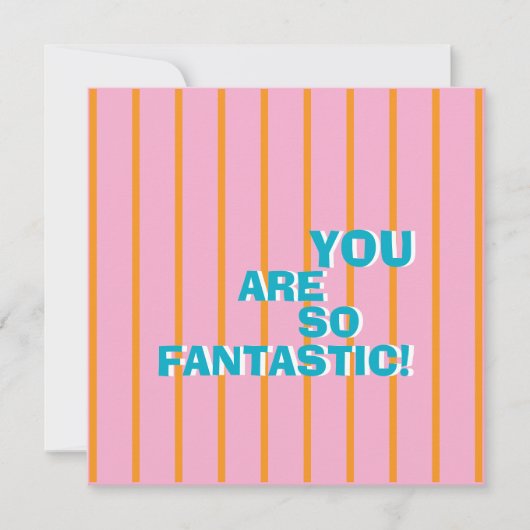 幾何学的なカラフル、感謝メッセージ カード (正面)