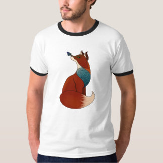 幾何学的なキツネ Tシャツ