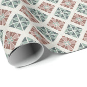 幾何学的なクリスマスの包装紙第2 ラッピングペーパー (ロールコーナー)