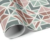 幾何学的なクリスマスの包装紙 ラッピングペーパー (ロールコーナー)