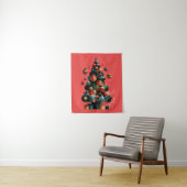 幾何学的なクリスマスツリー タペストリー (インサイチュ)