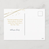 幾何学的なクリスマスデザイン2枚 シーズンポストカード (裏面)