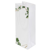 幾何学的なグリーンがウェディングを彩る オーダーメイド ワインギフトバッグ (裏面アングル)