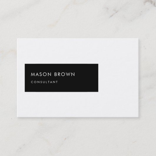 幾何学的なコンサルタントのProfiのモダン 名刺 (正面)
