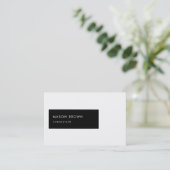 幾何学的なコンサルタントのProfiのモダン 名刺 (スタンド正面)