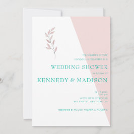 幾何学的なサンゴの驚くべき予算 招待状