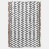 幾何学的なジグザグパターン2 スローブランケット (正面縦)