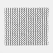 幾何学的なジグザグパターン2 フリースブランケット (正面(横))