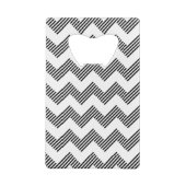 幾何学的なジグザグパターン クレジットカード栓抜き (裏面)