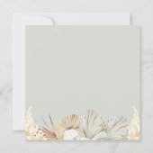 幾何学的なジャングルのフレーム結婚式招待状 招待状 (裏面)