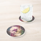 幾何学的なスカル コースター (側面)