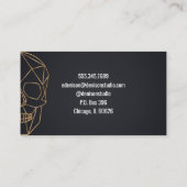 幾何学的なスカル 名刺 (裏面)