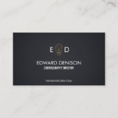 幾何学的なスカル 名刺 (正面)