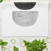 幾何学的なスカンジナビアの抽象デザインのふきん キッチンタオル (折り畳み)