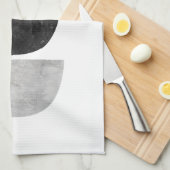 幾何学的なスカンジナビアの抽象デザインのふきん キッチンタオル (四つ折り)