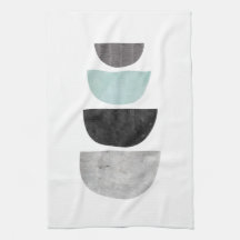 幾何学的なスカンジナビアの抽象デザインのふきん