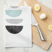 幾何学的なスカンジナビア人の抽象芸術のモダンなふきん キッチンタオル (四つ折り)