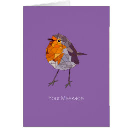 幾何学的なスタイルの赤ロビン