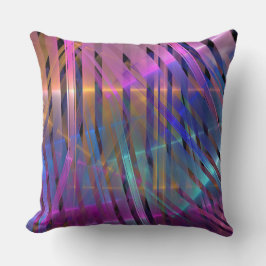 幾何学的なストライプの装飾 クッション