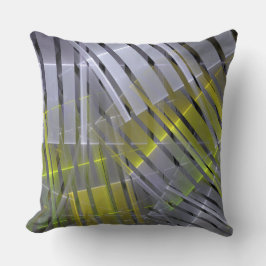 幾何学的なストライプの装飾 クッション