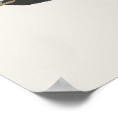 幾何学的なスワローズモダンミニマリストのバードアート ポスター (角)