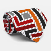 幾何学的なタイのデザイン ネクタイ (ロール)