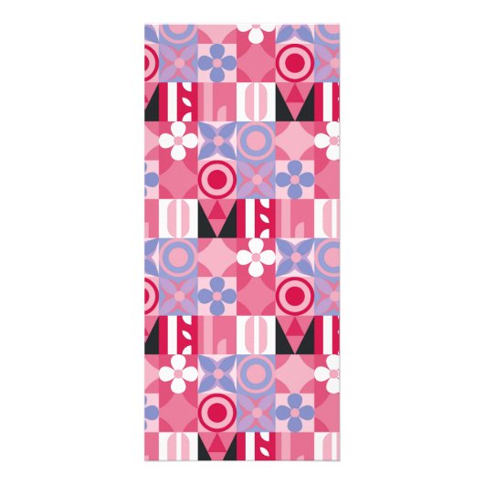 幾何学的なタイル ラックカード (正面)