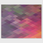 幾何学的なダイヤモンドのギフトラップ ラッピングペーパー (フラット)