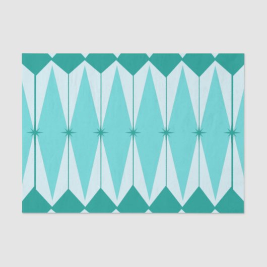 幾何学的なダイヤモンド及びスターバストのティッシュペーパー 薄葉紙 (正面)