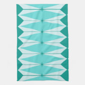 幾何学的なダイヤモンド及びスターバストの台所タオル キッチンタオル (縦)