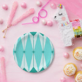 幾何学的なダイヤモンド及びスターバストの紙皿 ペーパープレート (パーティー)