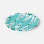 幾何学的なダイヤモンド及びスターバストの紙皿 ペーパープレート (アングル)