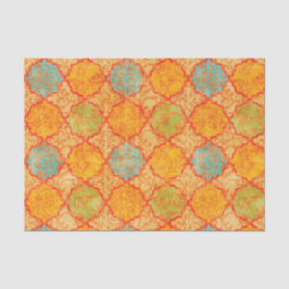 幾何学的なダマスク織 薄葉紙