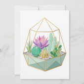 幾何学的なテラリウム 招待状 (裏面)