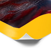 幾何学的なデザインが積み上げられた小さなブロック ポスター (コーナー)