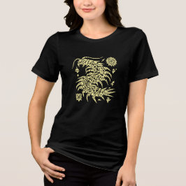 幾何学的なトライバル・ムカデの芸術 | 抽象的 トライブレンドＴシャツ
