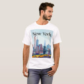 幾何学的なニューヨーク Tシャツ (正面フル)