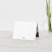 幾何学的なネイビーゴールドのギャツビー結婚式の感謝カード サンキューカード (裏面)