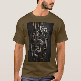 幾何学的なネクサス回路の驚くべきデザイン Tシャツ